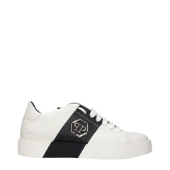 Philipp Plein witte leren sneakers