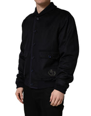 Dolce & Gabbana Schwarze Kaschmir-Strickjacke mit Knöpfen