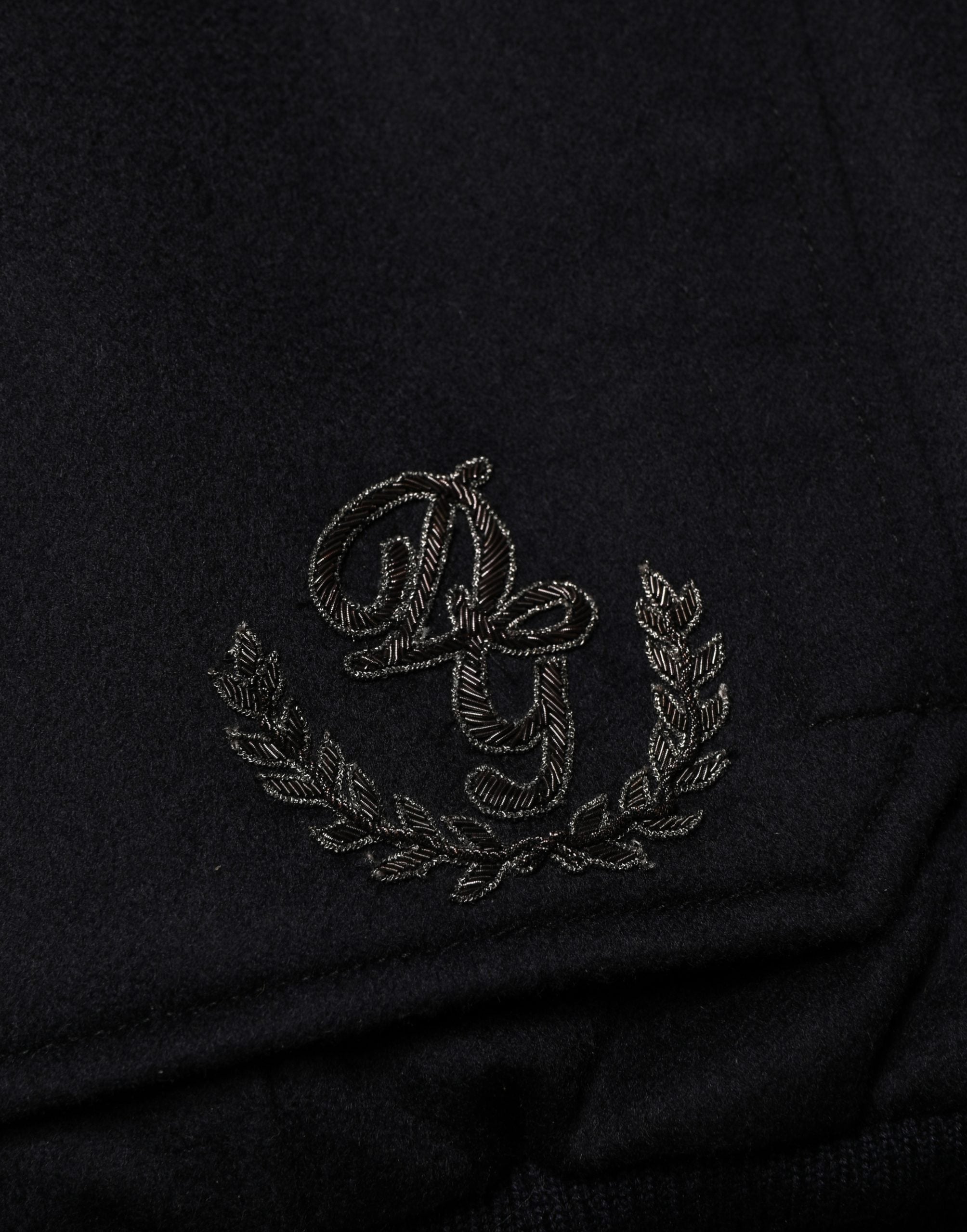 Dolce & Gabbana Schwarze Kaschmir-Strickjacke mit Knöpfen