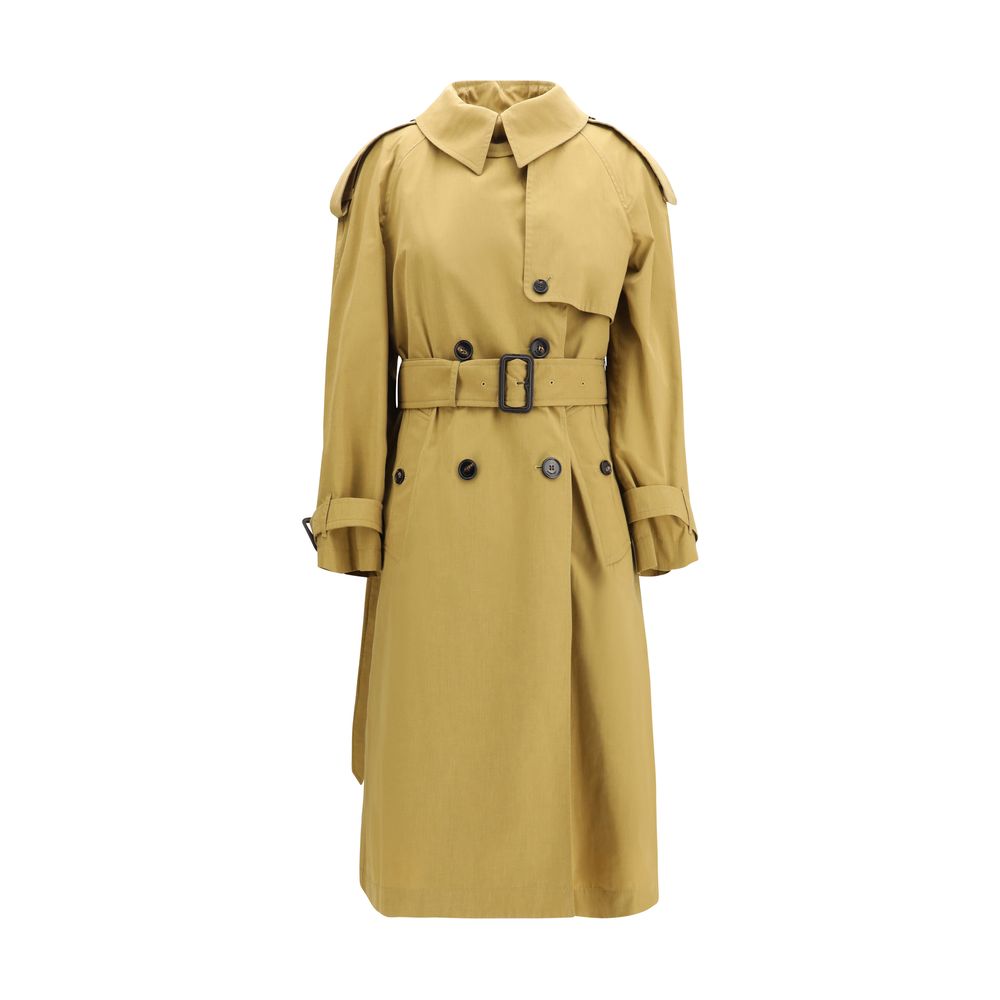 Burberry Trenchcoat aus beigem Polyester
