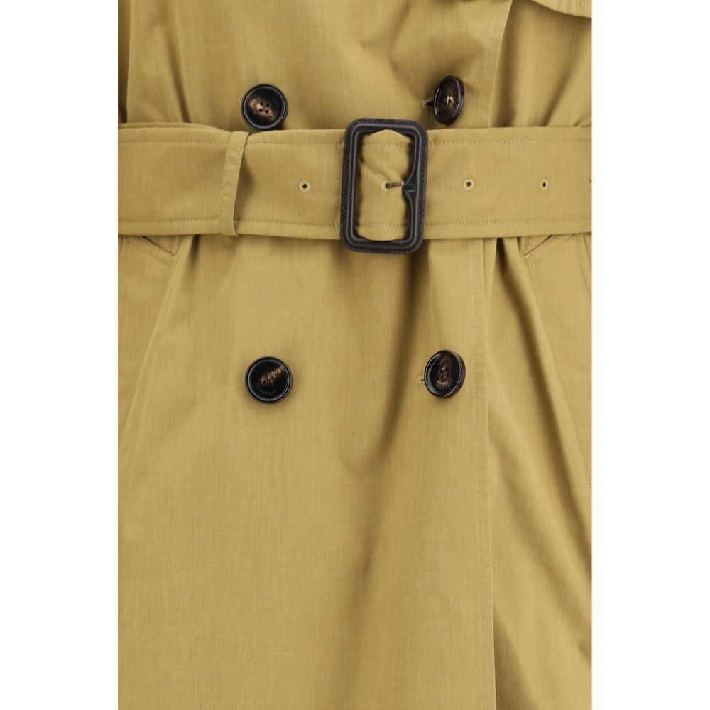 Burberry Trenchcoat aus beigem Polyester