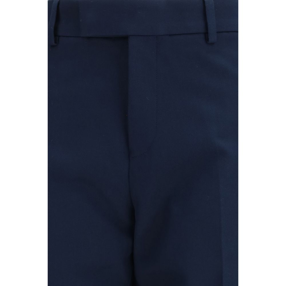 Ferragamo blauwe katoenen chinobroek