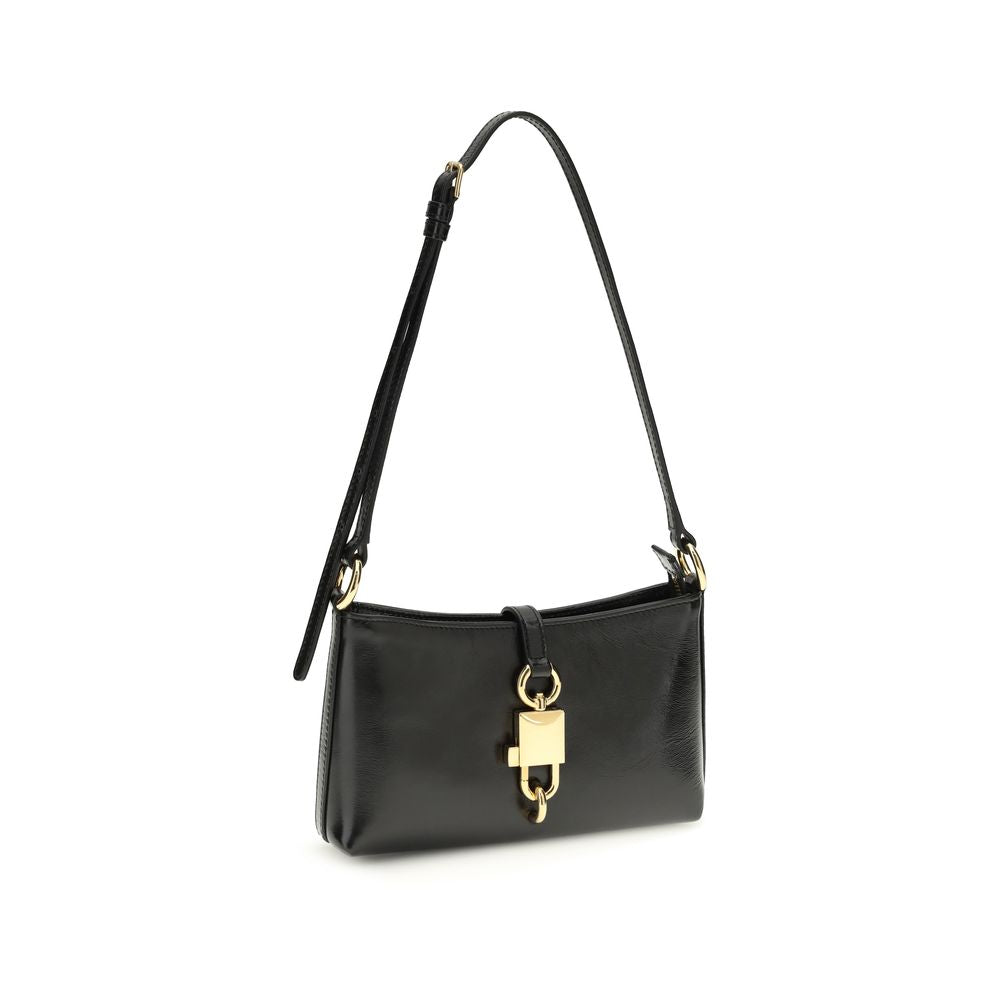Dolce & Gabbana Schwarze Schultertasche aus Kalbsleder