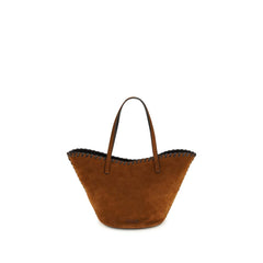 Staud Handtasche aus braunem Kalbsleder (Bos Taurus)