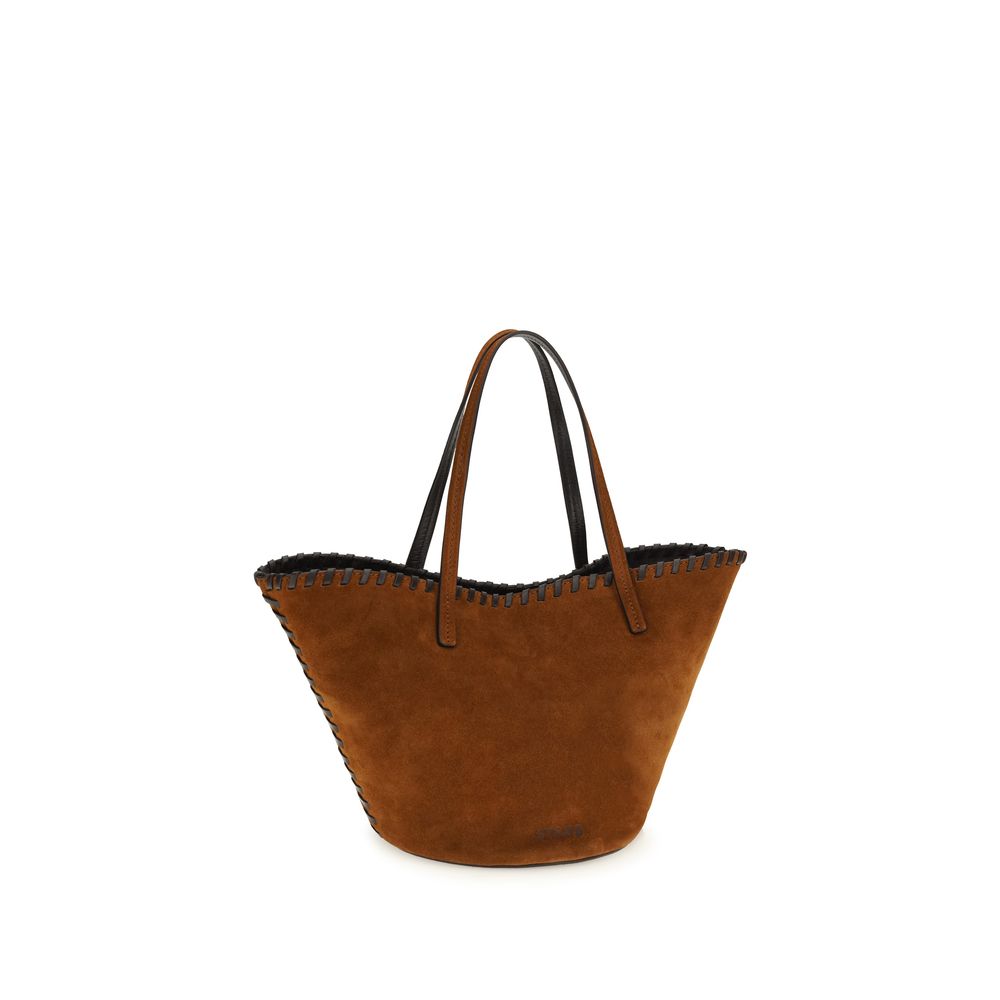 Staud Handtasche aus braunem Kalbsleder (Bos Taurus)