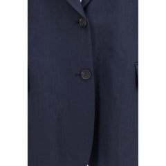 Brunello Cucinelli Blue Viscose Coat