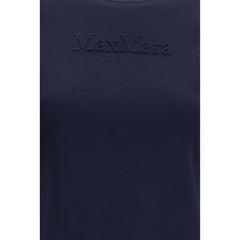 Max Mara Pure Blue Viscose T-Shirt