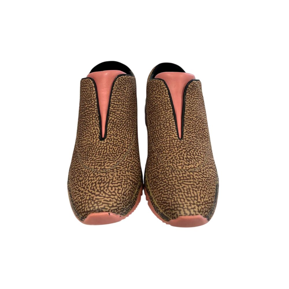 Borbonese Beige Leren Dames Sneaker