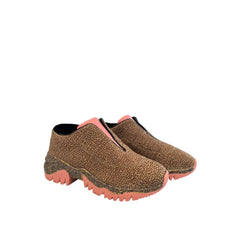 Borbonese Beige Leren Dames Sneaker