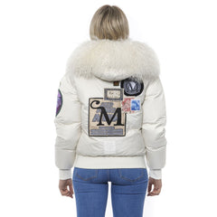 Mr&Mrs Italy White Polyester Women Bomber Jacket