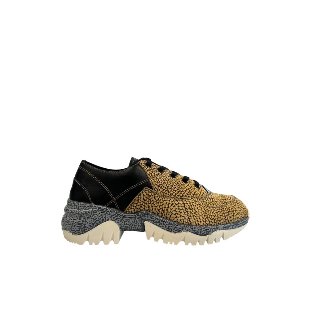 Borbonese Beige Leather Women Sneaker