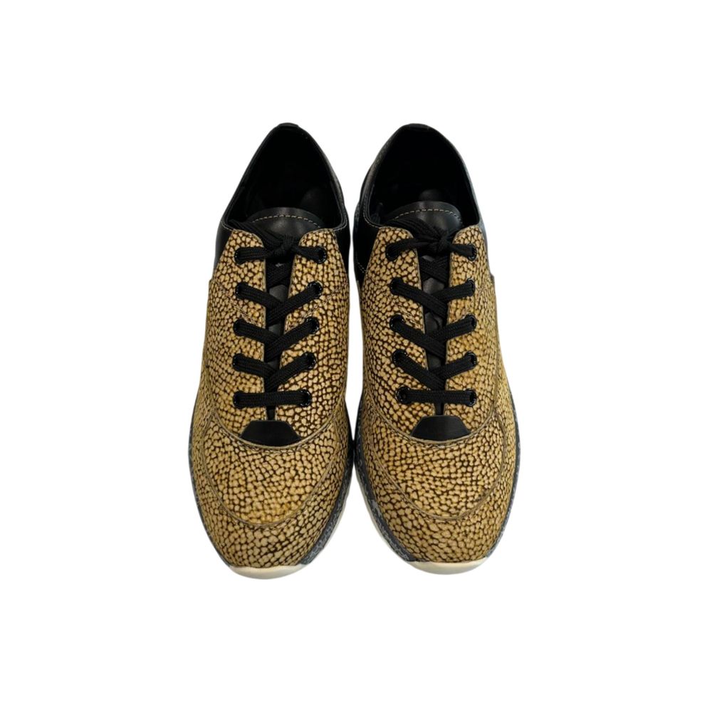Borbonese Beige Leather Women Sneaker