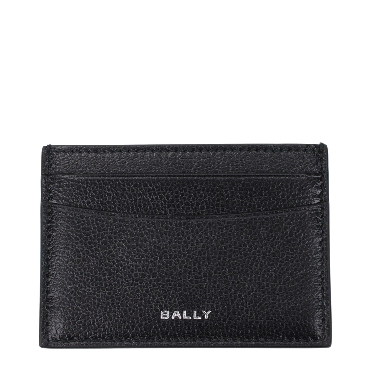 Bally Kreditkartenetui aus schwarzem Leder