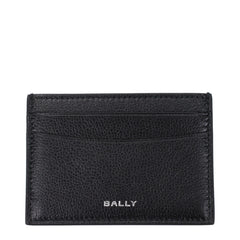 Bally Kreditkartenetui aus schwarzem Leder