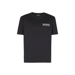 Balmain Black Cotton T-Shirt