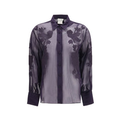 Forte_Forte blaue Viskosebluse
