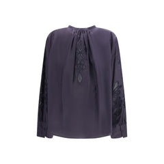 Forte_Forte Blue Cotton Pattern Shirt