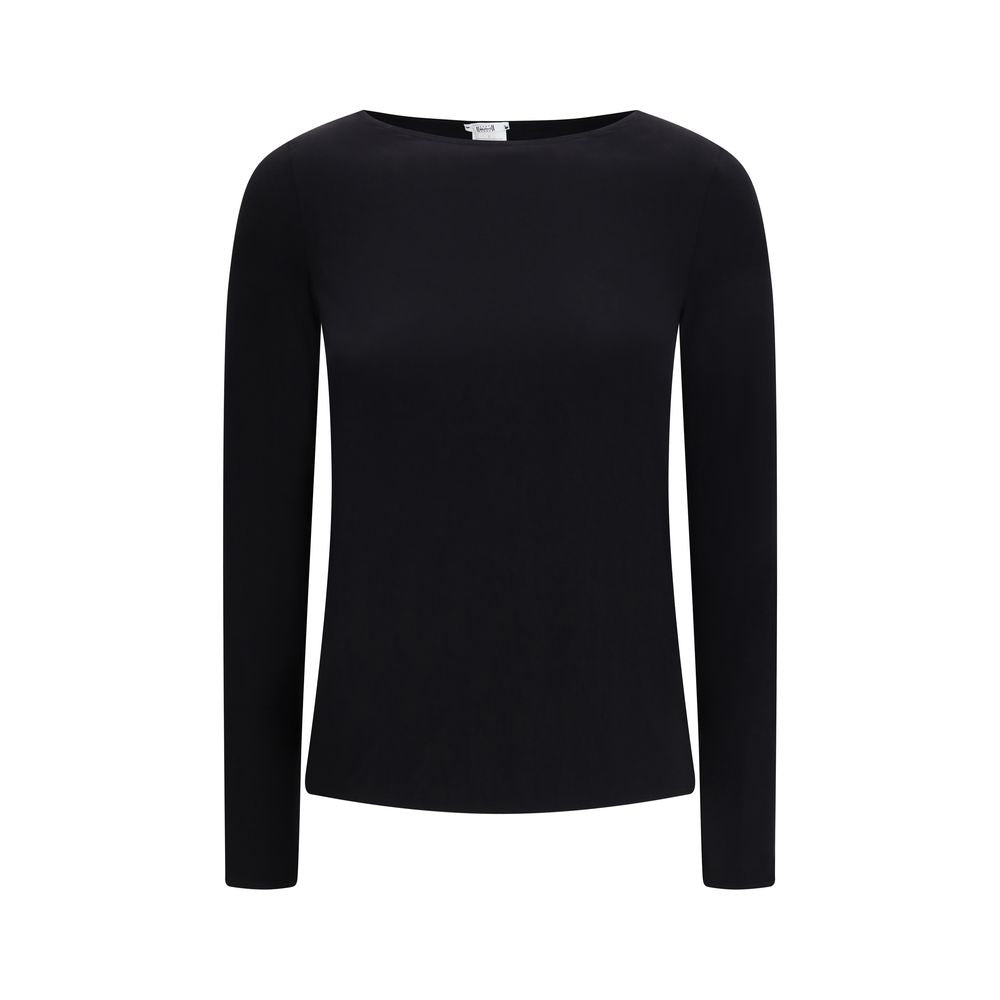 Wolford Langarmshirt aus schwarzem Modal