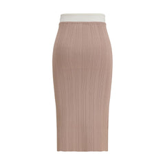 Diesel Multicolor Viscose Midi Skirt