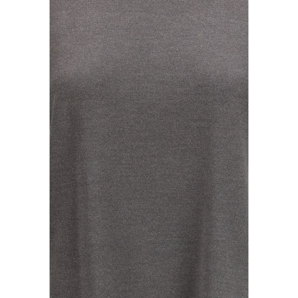 Brunello Cucinelli Grau Nylon T-Shirt