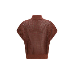Brunello Cucinelli Bordeaux Katoenen Sweatshirt