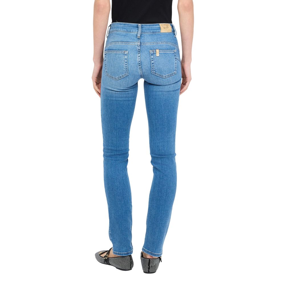 Liu Jo Hellblaue Baumwoll-Skinny-Jeans