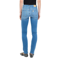 Liu Jo Hellblaue Baumwoll-Skinny-Jeans