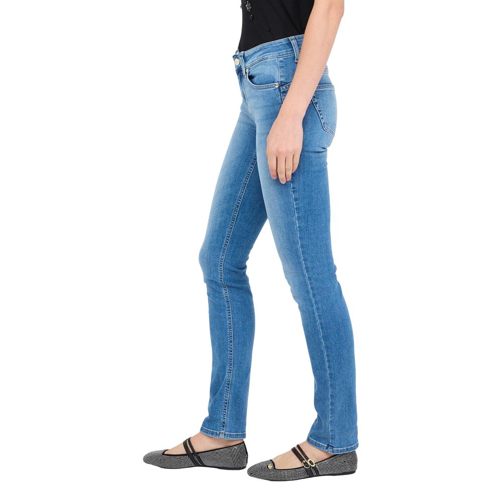Liu Jo Hellblaue Baumwoll-Skinny-Jeans