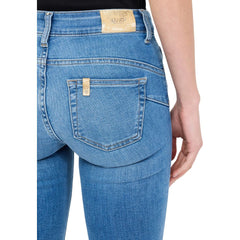 Liu Jo Hellblaue Baumwoll-Skinny-Jeans