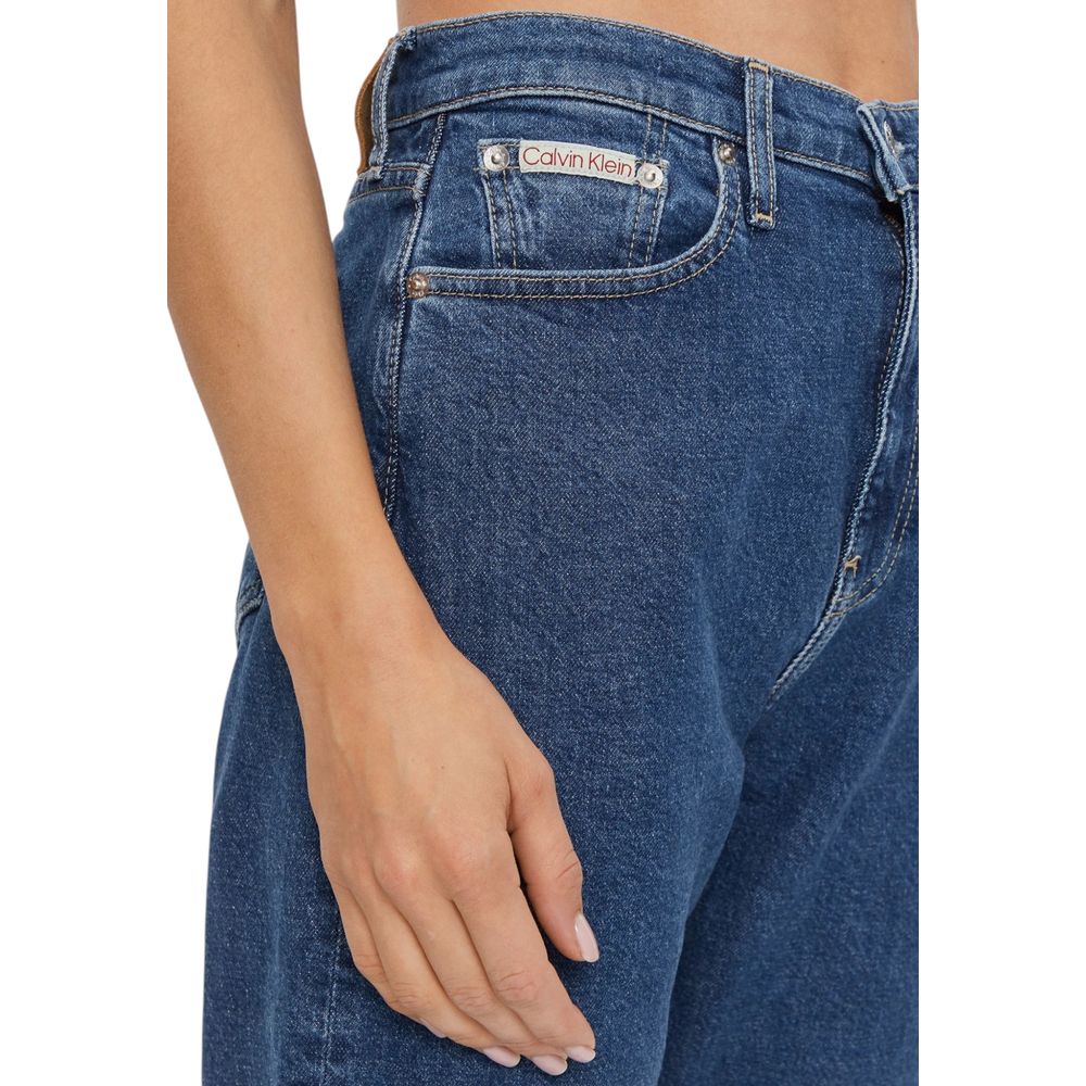 Calvin Klein Jeans Blaue Baumwoll-Skinny-Jeans