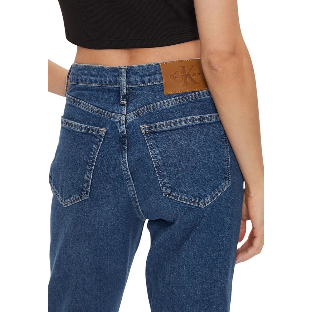 Calvin Klein Jeans Blaue Baumwoll-Skinny-Jeans