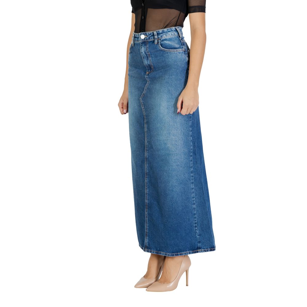 Colcci Blauer Langer Baumwollrock