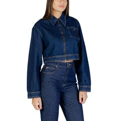 Colcci Blauw Katoenen Denim Jas