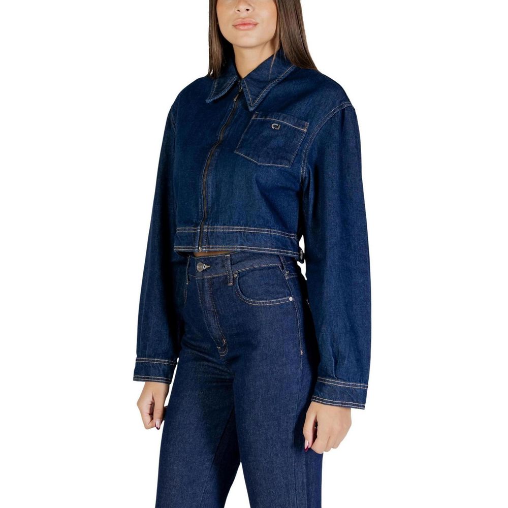 Colcci Blauw Katoenen Denim Jas