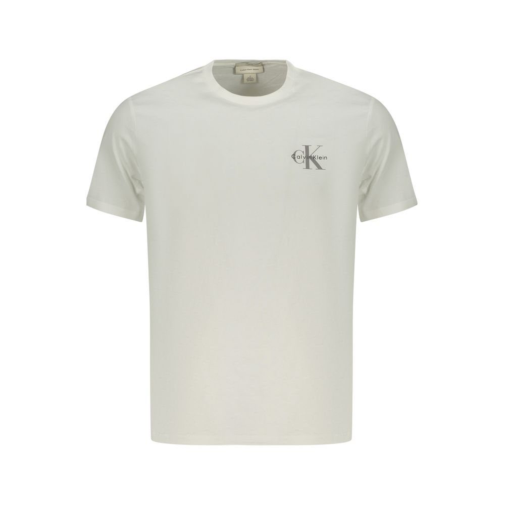 Calvin Klein Weißes Baumwoll-Herren-T-Shirt