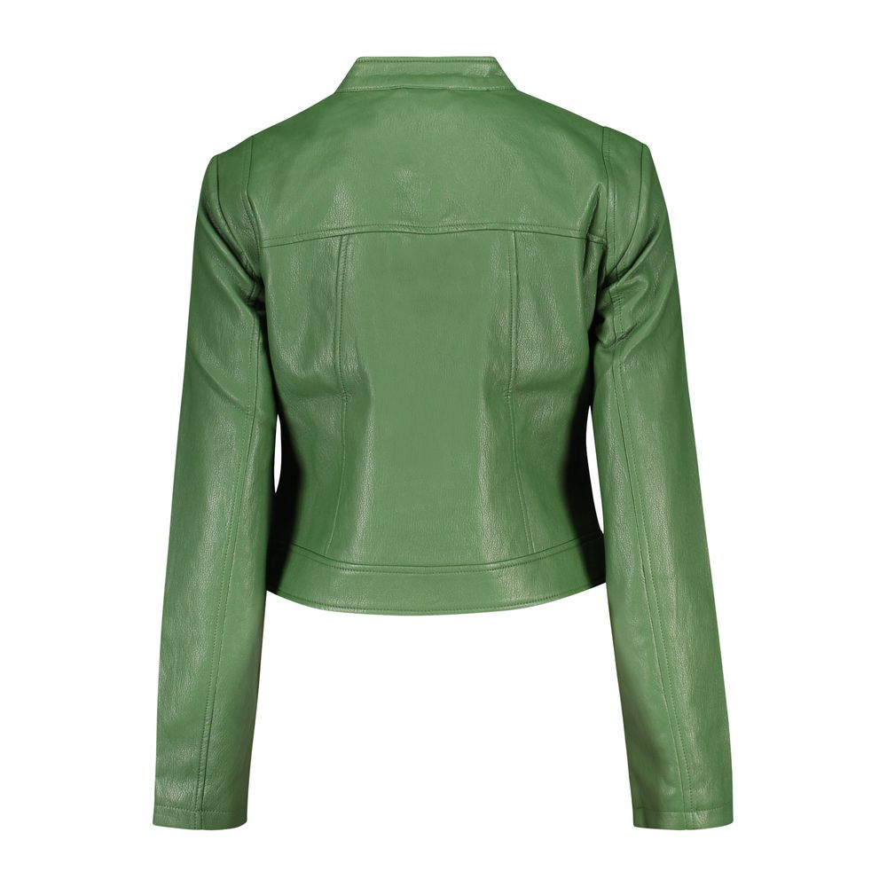 Desigual Grüne Polyurethan Damenjacke