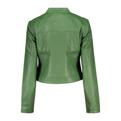 Desigual Grüne Polyurethan Damenjacke