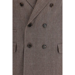 Brunello Cucinelli Bruine Linnen Blazer