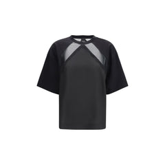 PINKO Schwarzes Baumwoll-T-Shirt