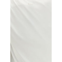 PINKO White Cotton Sleeveles T-Shirt