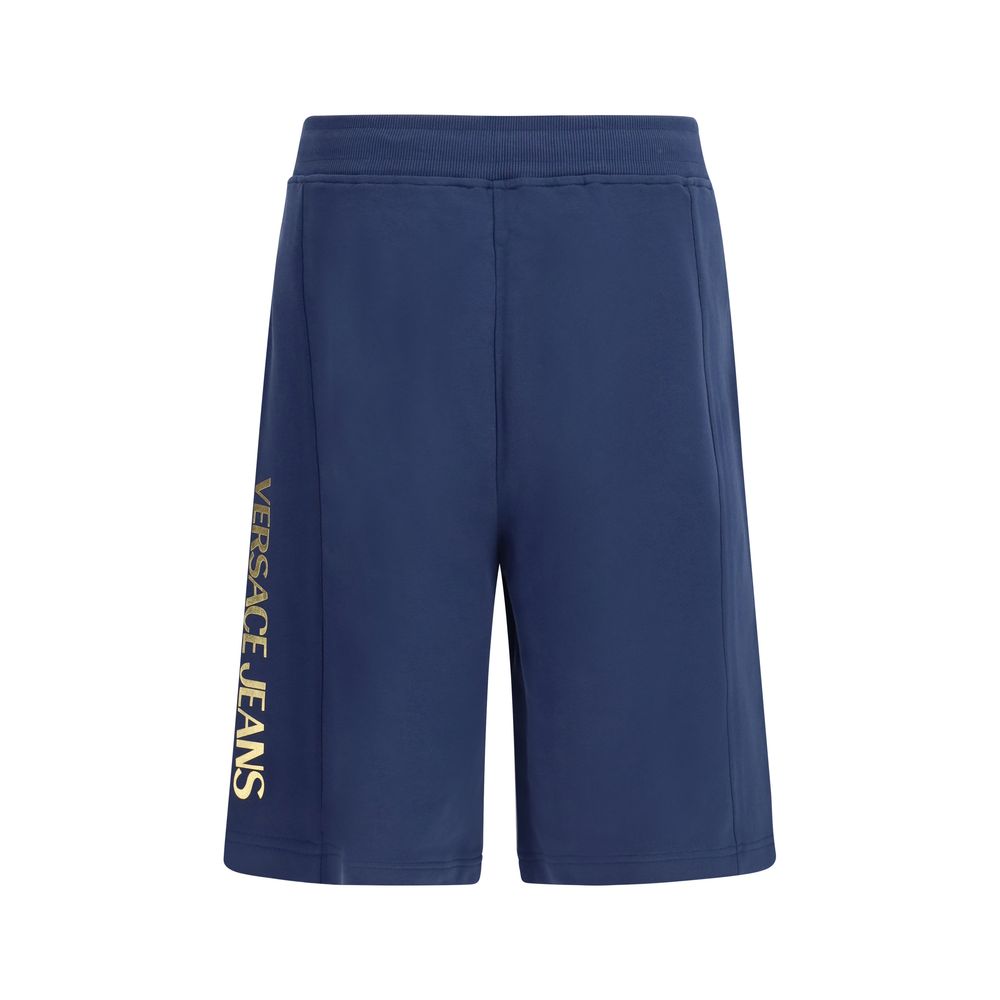 Versace Jeans blaue Bermuda-Shorts aus Baumwolle