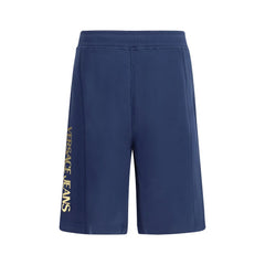 Versace Jeans blaue Bermuda-Shorts aus Baumwolle
