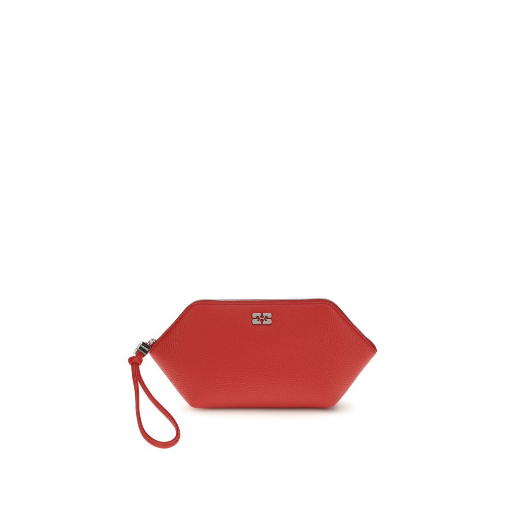 Ganni Multicolor Clutch aus recyceltem Leder