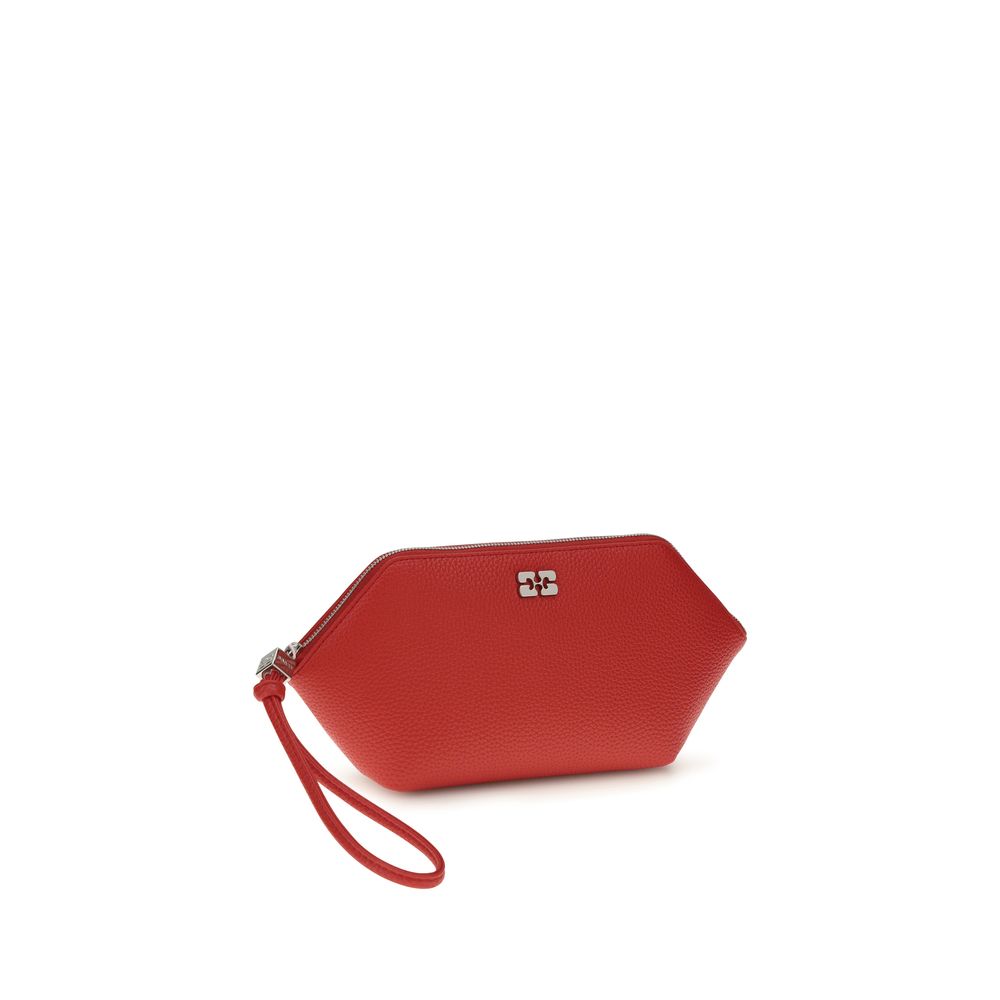 Ganni Multicolor Clutch aus recyceltem Leder