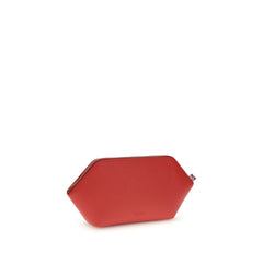 Ganni Multicolor Clutch aus recyceltem Leder