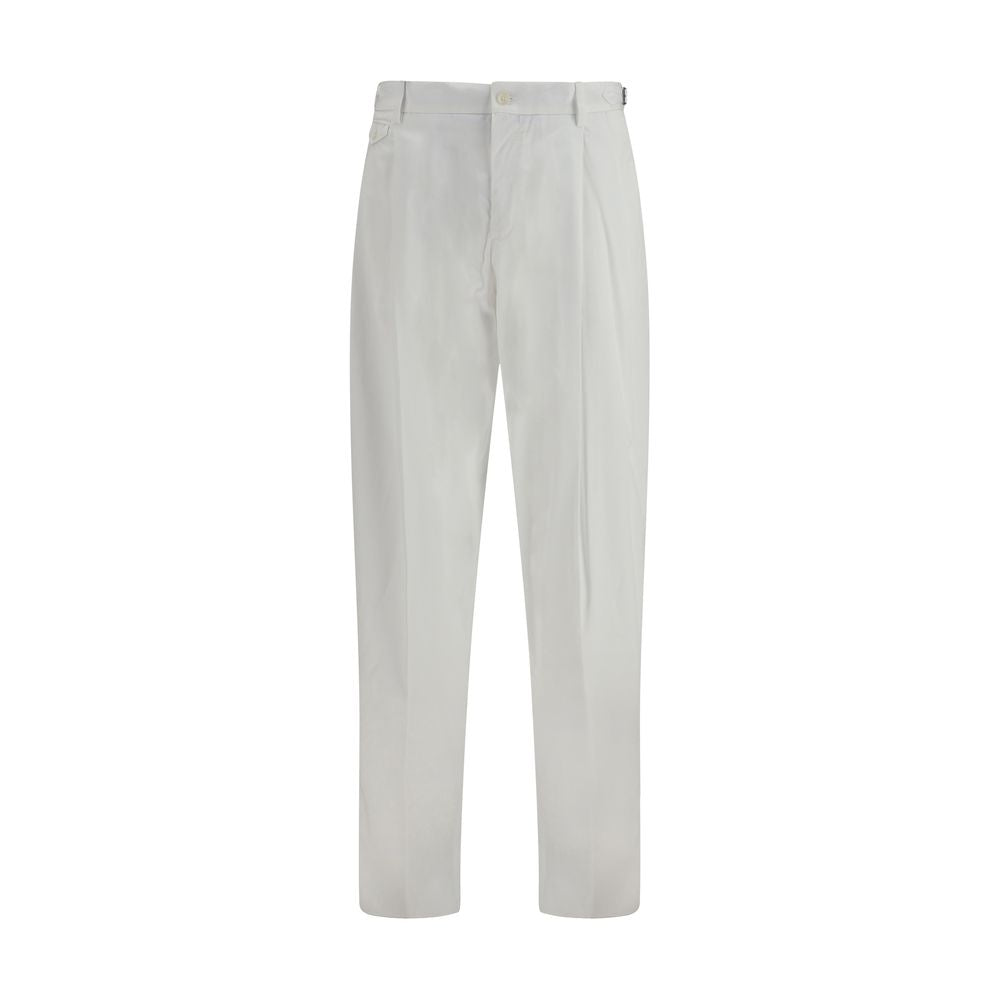 Dolce & Gabbana Weiße Freizeithose aus Baumwolle
