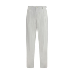 Dolce & Gabbana Weiße Freizeithose aus Baumwolle
