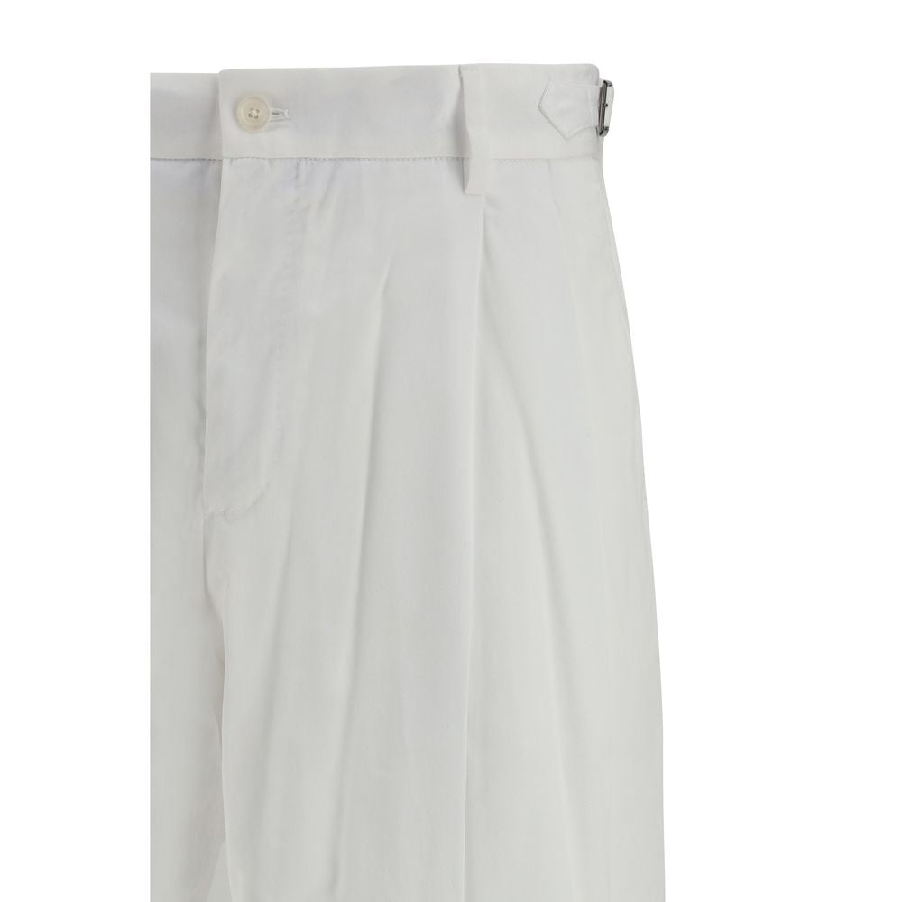 Dolce & Gabbana Weiße Freizeithose aus Baumwolle