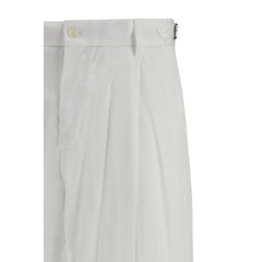 Dolce & Gabbana Weiße Freizeithose aus Baumwolle