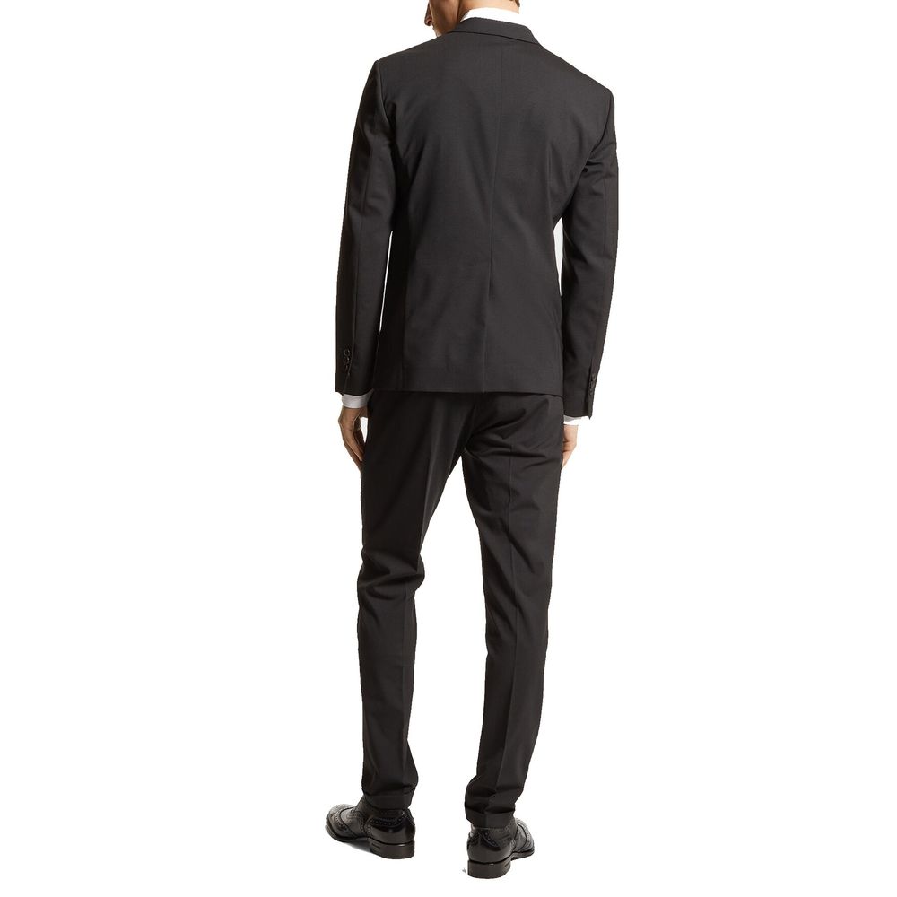 Dsquared² Schwarzer Zweiteiler-Anzug aus Elastan